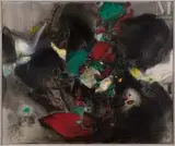 Incantations by Chu Teh-chun, 1991, Huile sur toile, sold Mar 2023