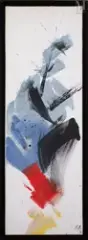 Composition by Jean Miotte, 1986, Acrylique sur toile, sold Mar 2023