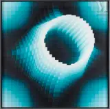 Structure Cubique BV by Jean-Pierre Yvaral, 1976, Acrylique sur toile, sold Mar 2023