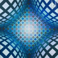 Myral by Victor Vasarely, 1979, Acrylique sur toile, sold Mar 2023