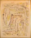 Le papillon philosophique by Gina Pellón, 1965, Huile sur toile, sold Mar 2023
