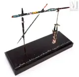 Le Pendu par les pieds. Comme la carte du tarot. Comme le bien, comme le mal, je n'y comprends rien à la mort pour rien by Robert Combas, 1989, Acrylique sur assemblage d'éléments de bois, métal, corde, sculpture, sold Mar 2023