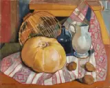 Nature morte à la citrouille by Eugène Konopatzky, Huile sur toile, sold Feb 2023