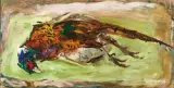 Le faisan by Vasyl Khmeluk, Huile sur toile, sold Feb 2023