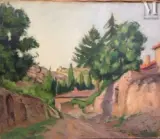Paysage aux rochers by Roger Grillon, Huile sur toile d'origine, sold Jan 2023