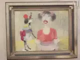 Le cirque by Blasco Mentor, Huile sur toile, sold Jan 2023