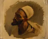 Portrait d'homme by Isidore Alexandre Pils, Huile sur toile d'origine, sold Dec 2022