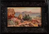 Paysage de Bou-Saâda by Maxime Noiré, Huile sur toile, sold Dec 2022