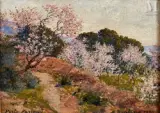 Porto-Farina by Alexandre Roubtzoff, 1934, Huile sur toile marouflée sur carton, sold Dec 2022