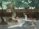 Paysage de Hué (Phong cảnh Huế) by Pham Viet Song, 2000, Huile sur toile Singé et, sold Dec 2022