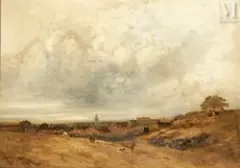 Les environs d'Arras by Georges Michel, Huile sur toile (rentoilée), sold Dec 2022