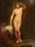 Nu féminin by Émile Perrin, Huile sur toile rentoilé, sold Dec 2022