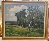 Verger à Etretat by René Liénard de Saint-Délis, Huile sur toile, sold Dec 2022