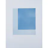 Plan Bleu - 1999 by Geneviève Asse, Aquatinte en différents tons de bleus et pointe- sèche, épreuve signée et dédicacée, sold Jun 2018