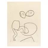 Sans titre - 1950 by Max Ernst, Eau-forte en noir sur Vélin, signée et numérotée, sold Jun 2018