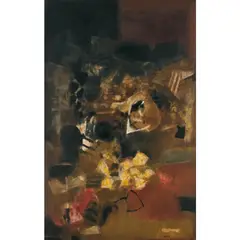 La Mine by S. H. Raza, 1966, Huile sur toile signée et datée en bas à droite, sold Jun 2018