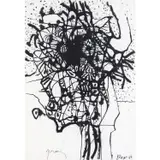Bouquet by Mario Prassinos, 1964, Encre de chine sur papier, sold Jun 2018
