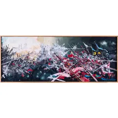La libération d'Orléans par Jeanne d'Arc by Georges Mathieu, 1982, Huile sur toile, sold Jun 2018