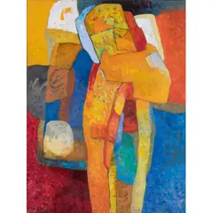 Biclu by Maurice Estève, 1982, Huile sur toile, sold Jun 2018