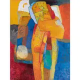 Biclu by Maurice Estève, 1982, Huile sur toile, sold Jun 2018