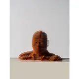 Blind sculpture head (Jean Nouvel) by Xavier Veilhan, 2009, Acier, aluminium et peinture époxy, sold Jun 2018