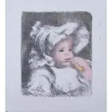 L’ Enfant au Biscuit (Jean Renoir) - 1899 by Pierre-Auguste Renoir, Lithographie en couleurs sur Vergé d’Ingres., sold Dec 2017