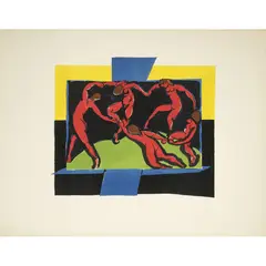 La danse - 1938 by Henri Matisse, Lithographie en couleurs sur Vélin de Rives non, sold Dec 2017
