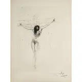 Le Christ - 1964 by Salvador Dalí, Eau-forte en noir, signée et numérotée 97/150, imprimée sur Arches, sold Dec 2017