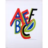 - Abecedaire - circa 1965 by Sonia Delaunay, Lithographie en couleurs, signée et numérotée 10/50, sold Dec 2017