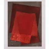 Composition aux rouges - circa 1990 by Arthur Luiz Piza, Gravure à la gouge en couleurs, épreuve d'artiste signée et justifiée à l'encre, sold Dec 2017