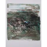 Composition verte - 1961 by Zao Wou-ki, Lithographie en couleurs, épreuve d'artiste, signée et datée "61", sold Dec 2017
