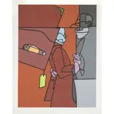 Une danse - circa 1980 by Valerio Adami, Lithographie en couleurs, signée et numérotée 18/100, sold Dec 2017
