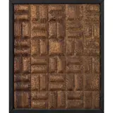 Bas-relief by Momcilo Milovanovic, 1991, Bois et encadrement en bois noirci, sold Jun 2017