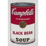 Black Bean, from Campbell's soup 1 - 1968 by Andy Warhol, Sérigraphie en couleurs, signée au stylo bille et, sold Jun 2017