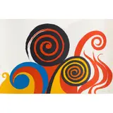 Volutes et spirales (pour Berkeley) - circa 1965 by Alexander Calder, Lithographie en couleurs, épreuve HC signée et, sold Jun 2017