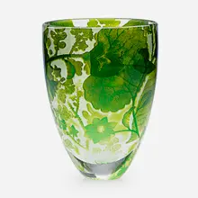 Cameo Glass Vase by Jonathan Harris, sold Sep 2017