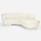Cloud sofa, model 4891 J by Vladimir Kagan, c. 1980, leather, acrylic, sold May 2023