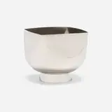 Centerpiece by Ward Bennett, c. 1970, silver-plated brass, sold May 2023