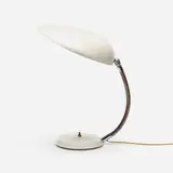 Cobra table lamp, model 901-T by Greta Magnusson Grossman, 1948, enameled steel, enameled aluminum, sold May 2023