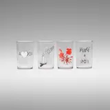 4 Flutes A Love Poem by Roy McMakin, 2003, paint on glass, sold May 2023