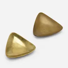 Ashtrays model 3814, pair by Carl Auböck, c. 1950, brass, sold May 2023