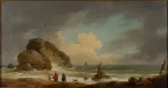 Coastal Scene with Figure by George Morland, Oil, offered Jun 2021