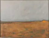 Landscape with Sun by David DeLong, Oil on Canvas, offered Jun 2021