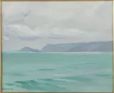 Seascape by Charles Herbert Woodbury, Oil on Board, offered Jun 2021