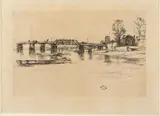 Chelsea by James Abbott McNeill Whistler, Etching, offered Jun 2021