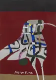 Rainbow Bird by Mizufune Rokushu, Woodcut, offered Mar 2021
