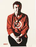 Jasper Johns, Cream edition, 91/450, (CA/SC, b. 1970) by Shepard Fairey, screenprint, offered Mar 2021