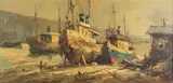 Boats by Durval Pereira, Oil on Canvas, offered Mar 2021