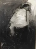 Single Figure Standing by David DeLong, 1964, Acrylic on Canvas, offered Oct 2020