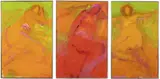 Series of 3 Female Figures by David DeLong, Acrylic on Board, offered Oct 2020